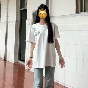 万针全刺绣解构设计260克重磅双纱纯棉高品质美式高街短袖T恤特35图片