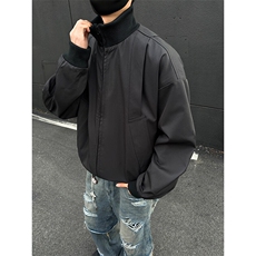 美式飞行服立领夹克男款痞帅短款外套棒球服潮504-W680-特P60控98，男装夹克，星座504