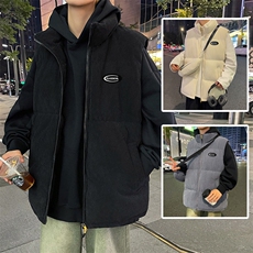 魔术贴可拆换得物二开冬季团体班服外套马甲棉服加厚校服送背包，男装棉衣，星座301D-5(原星座1415）