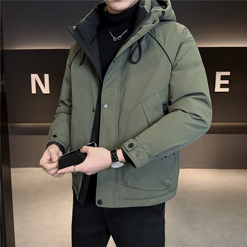 M-4XLB3533725P235军绿连帽羽绒男士冲锋衣【308】,男装夹克,电商B353