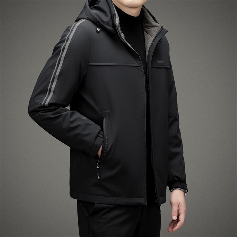 V2236-1钱塘2020-3秋冬男士连帽羽绒夹克保暖休闲百搭外套P190,男装羽绒服,钱塘207-3