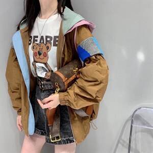 秋季 拼接款风衣,女装风衣,泡泡糖