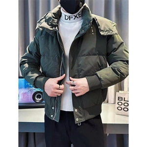 1506-1/MSM6061/P87冬季连帽棉服男修身潮牌上衣2026新款百搭休闲图片