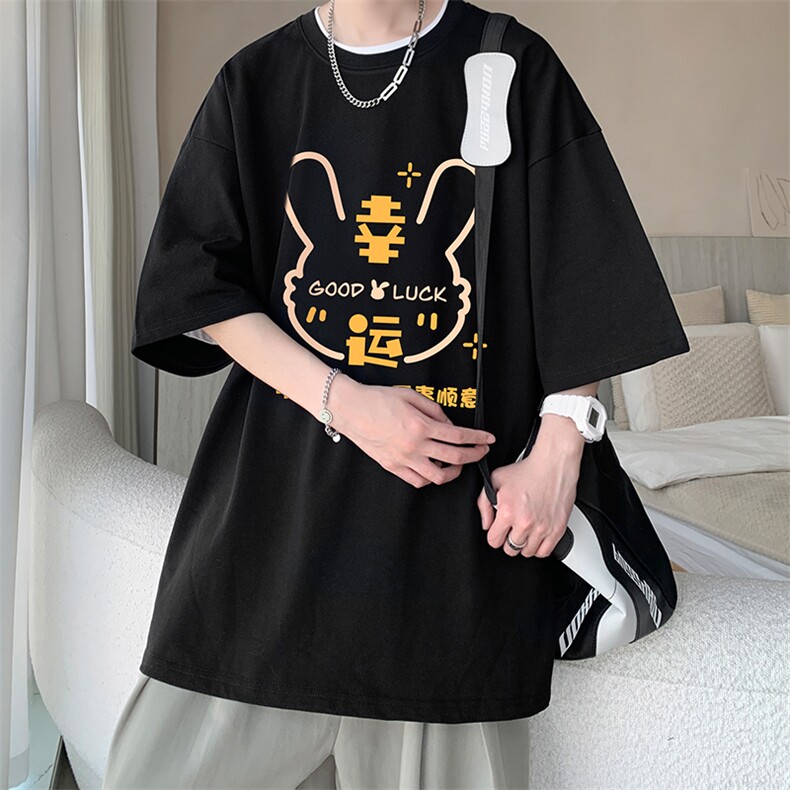 230g重磅纯棉短袖t恤男大码半袖半截袖 DX17297-P20图片