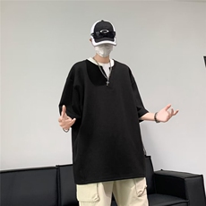 现货假两件T恤男士短袖韩版潮流2024夏季新款ins体恤ST376-P34，男装T恤，星座412-2