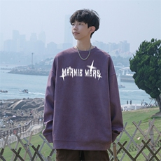 2025秋季新款wyjp-6523卫衣圆领麂皮绒特p35控69，男装卫衣，星座605(原A050)