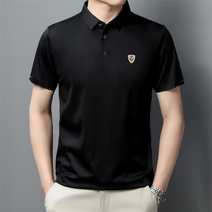 POLO衫男上衣半袖男装衣服男士体恤衫T恤潮牌休闲翻领爸爸短袖男,小孩衣服搭配鞋子图片