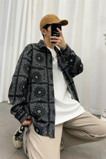2021春秋季新款男士衬衫宽松复古潮流韩版衬衣202-7-GC05，男装衬衫，星座1302