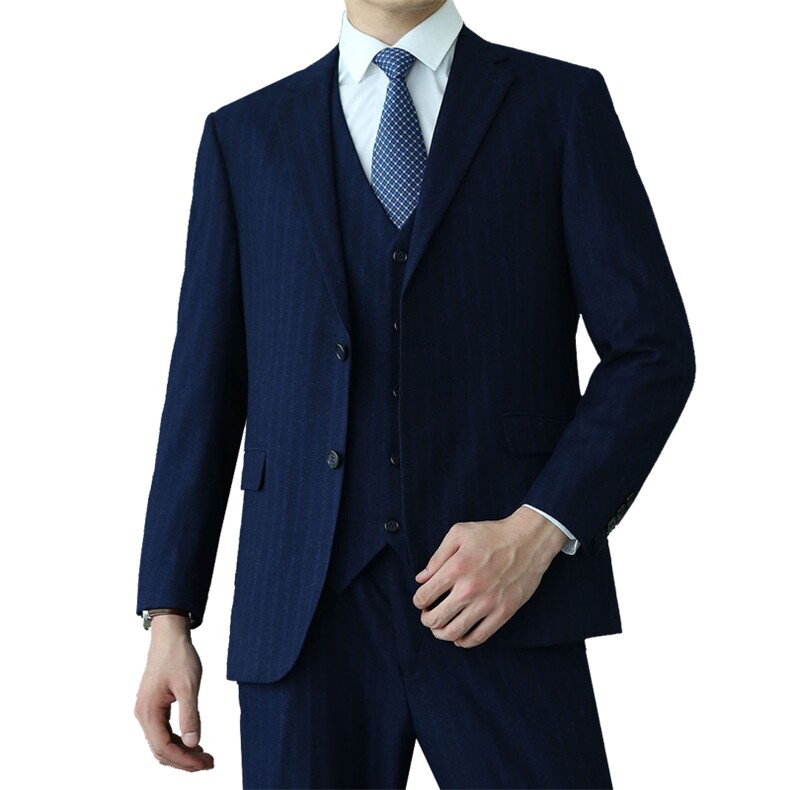 XL-9XL男士西服套装加肥加大码男婚礼西装条纹二件套190款,男装西服套装,星座802