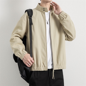2025新款现货纯棉夹克男宽松立领上衣外套DSA157B-J2570-P85图片