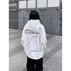卫衣女外套秋冬款2025新款米杏色连帽上衣宽松套头上衣WY482，女装短外套，星座516A