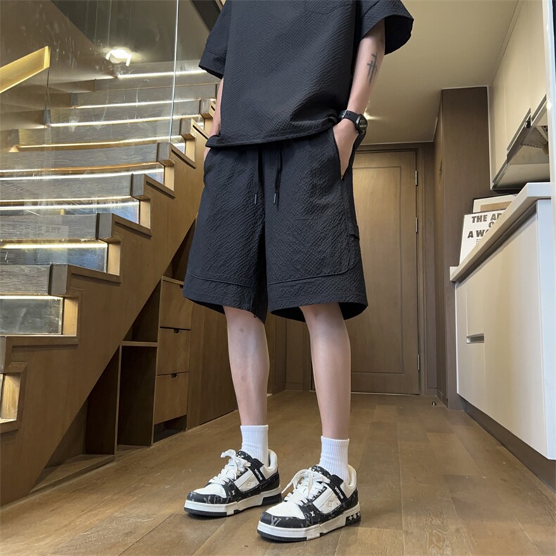 量大优供视频泡泡纱速干短裤男CP75-特p25,男装牛仔裤,电商B371