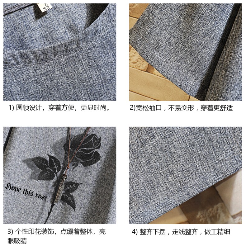 风复古亚麻短袖男棉麻t恤男半袖砖墙挂拍ZT71279-P35,男装T恤,电商A040A