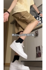 现货供视频纯棉水洗刺绣工装短裤A405特P40，男装牛仔裤，电商A309