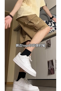 现货供视频 纯棉水洗刺绣工装短裤 A405特P40图片