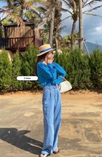 韩系木耳边小衫，其它，唇蔻