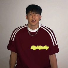 夏季美式高街重磅纯棉三条杠织带撞色男女短袖T恤ZD320-特P30，男装T恤，电商A486