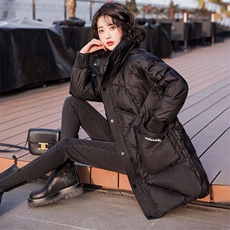 （现货）90白鸭绒新款时尚洋气高档中长款气质高端奢华羽绒服女，女装羽绒服，韩蔻秀