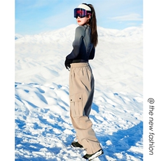 2025冬季户外山系防水保暖滑雪裤男女时尚登山裤K1157J加绒-P110，男装休闲裤，电商A001