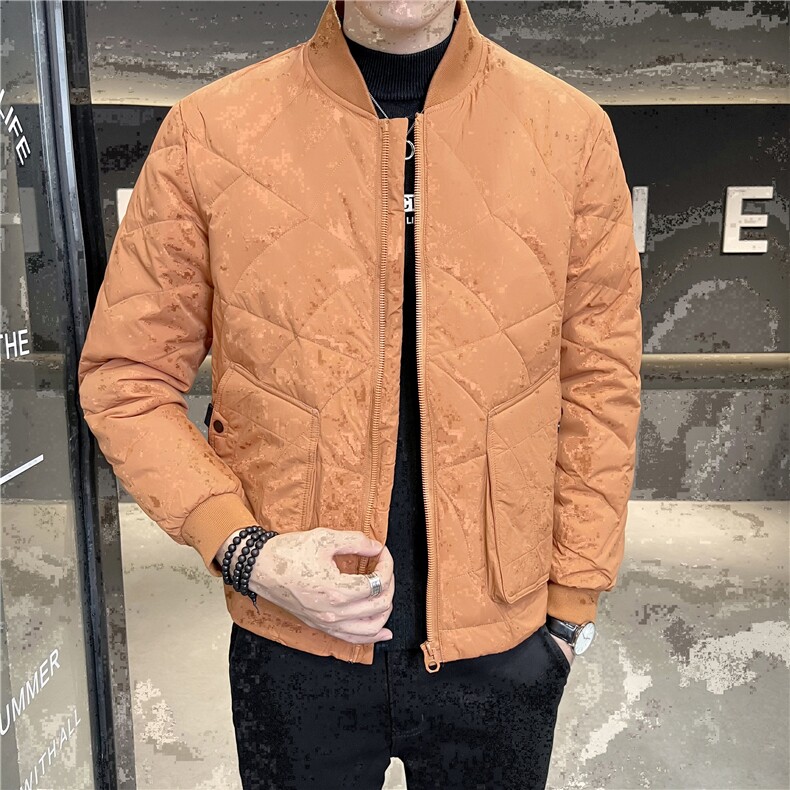 店主风冬季新款白鸭绒休闲羽绒服棒球领时尚保暖外套男8070-P160,男装羽绒服,电商A413