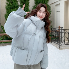 新款时尚连帽羽绒服A2566-P275-K415，女装羽绒服，2C261