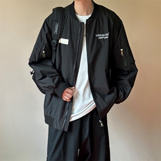 现货主推秋季休闲工装夹克外套男日系潮男棒球服A351-JK020-P95，男装夹克，电商A351