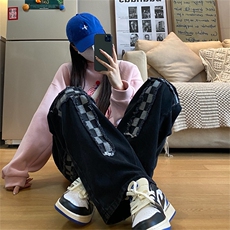 时尚新款舒适百搭潮牌休闲宽松流行牛仔长裤B299-XK015-P65限78，男装牛仔裤，电商A061-1