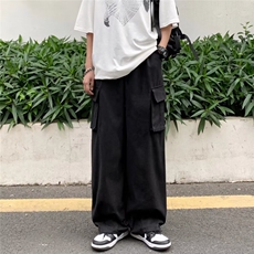 1506/QG590/P46四季纯棉大口袋工装裤潮痞帅休闲裤百搭工装裤，男装工装外套，星座1506