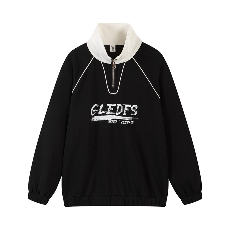 特P48控88白底外套35棉65聚酯纤维POLO衫休闲宽松卫衣WP2415，男装卫衣，电商B370