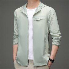 D2023夏季男士户外防晒衣皮肤衣长袖休闲连帽外套超薄防晒服P60，男装夹克，电商B360