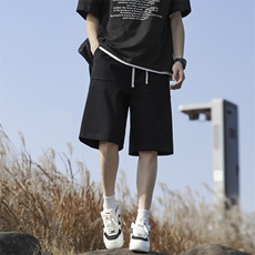 纯棉五分短裤男夏季宽松直筒休闲运动潮牌裤子XD1720特批27，男装牛仔裤，星座718