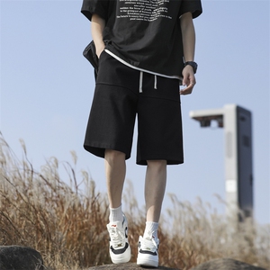 纯棉五分短裤男夏季宽松直筒休闲运动潮牌裤子XD1720特批27图片