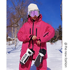 2025春户外潮牌防风防水中性男女大码加绒加厚滑雪服HF88-P195，男装棉衣，电商A001-1
