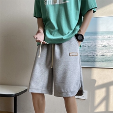 华夫格开衩短裤男裤子高级感宽松篮球五分马裤潮牌DK0906-P28，男装休闲裤，星座308B-1