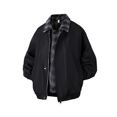 A85-特P78高品质假两件翻领夹克男外套，男装夹克，电商B369（原A024）