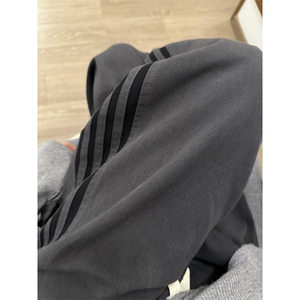 三条杠条纹直筒卫裤男工装休闲裤美式篮球运动裤B842-P50图片