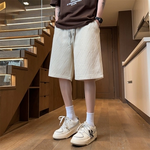 ！2025夏季新款男士提花短裤百搭学生宽松五分裤DK282特P25图片