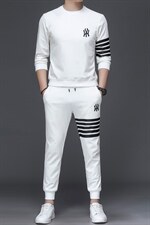 中年运动套装男春秋季爸爸秋装套装圆领卫衣两件套运动服时尚百搭，男装休闲套装，电商B212（原钱塘6029）
