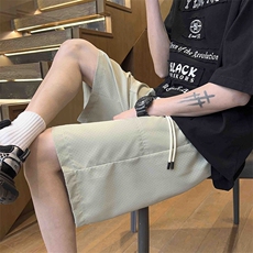 港风工装休闲裤高街五分裤宽松沙滩裤直通短裤DK311P28，男装休闲裤，星座1204-3