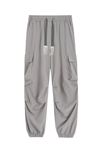大口袋束脚冰丝休闲裤 K105平铺 92%聚酯纤维8%氨纶(S-2XL)TP22图片