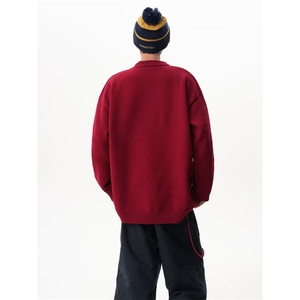 1506/QSMF4180/P59秋冬季新款圆领雪人冬季潮牌毛衣图片