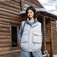 311B-1-YZ-5207-P168控239潮牌厚款羽绒马甲抗皱风防泼水抗静电，女装马甲，星座311B-1