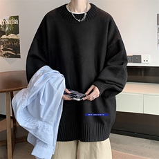 半高领毛衣男士大码针织衫男毛线衣男M18202-P45加绒款-P65，男装针织衫/毛衣，电商A040