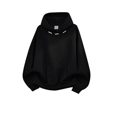 卫衣重磅无帽绳500克拉链连帽硬挺短宽加绒奥粒绒RH5342JR-P58，男装卫衣，星座610B-1