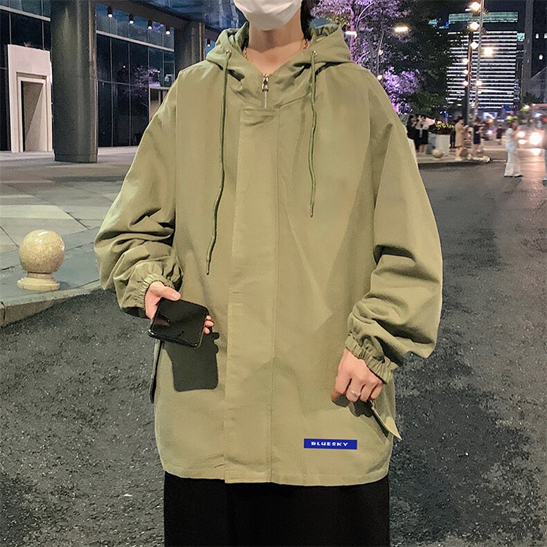 JK41202-P85加棉款-P115纯棉连帽夹克男士大码工装夹克男外套男,男装夹克,电商A040