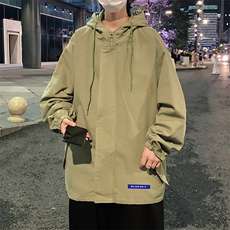 JK41202-P85加棉款-P115纯棉连帽夹克男士大码工装夹克男外套男，男装夹克，电商A040