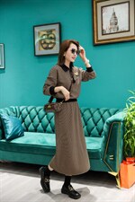 秋装条纹套裙，其它，雪飞诗