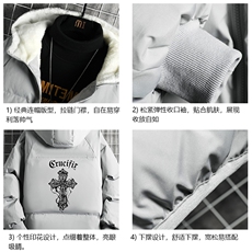 控128加绒面包服男大码羊羔毛衣男MY16268-P100，男装棉衣，电商A040A