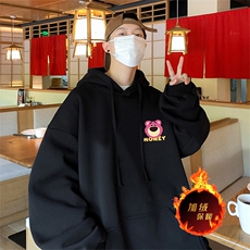 直播品质500克重磅秋冬美式加绒加厚卫衣外套H1377常规P35加绒P40，男装卫衣，电商A486