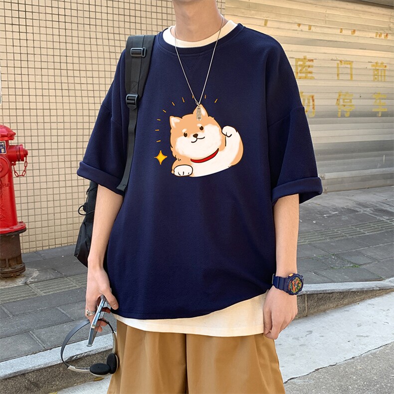 Q11146-P30春夏季七分袖t恤男大码五分袖男短袖中袖,男装T恤,电商A040